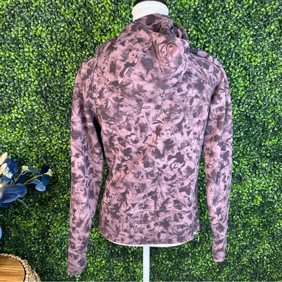lululemon Scuba full zip hoodie mini Dusk floral antique Bark  Jacket - Picture 4 of 8